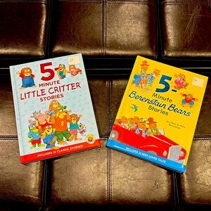 Book bundle, two 5 minute story collection books, in good condition.